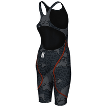 Load image into Gallery viewer, GIRLS&#39; POWERSKIN ST 2.0 FBSLOB back right LIMITED EDITION - GREY MAP - OntarioSwimHub

