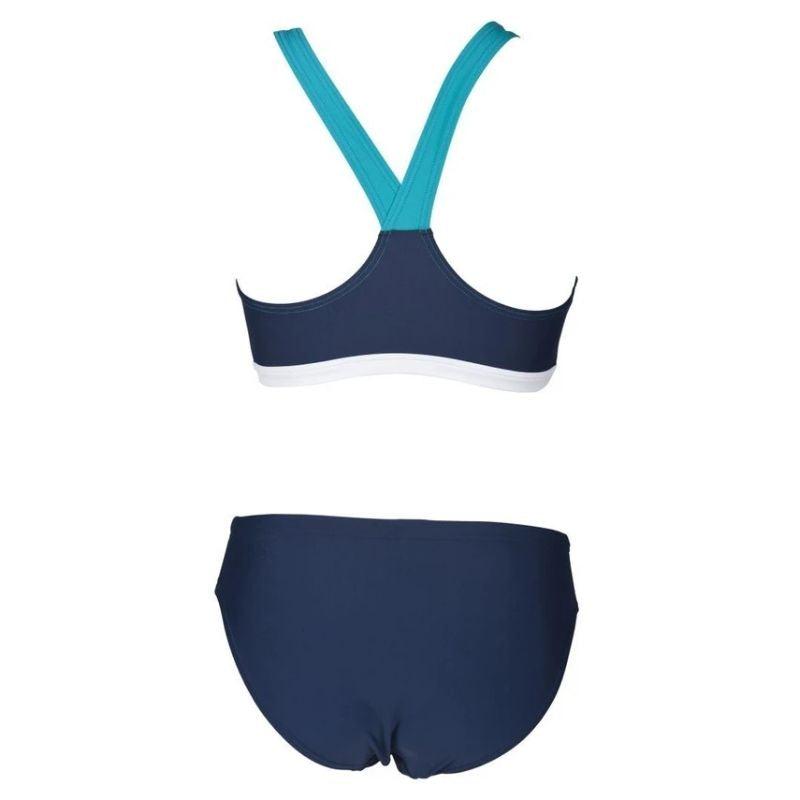 ARENA GIRLS' REN TWO PIECE - NAVY/WHITE – OntarioSwimHub