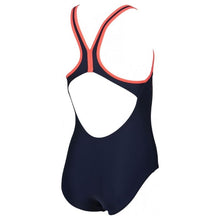 Load image into Gallery viewer, ONLY SIZE 26 - GIRLS&#39; SCRATCHY ONE-PIECE SWIMSUIT - NAVY/PINK - OntarioSwimHub
