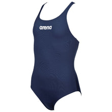 Load image into Gallery viewer, arena-girls-solid-swim-pro-one-piece-swimsuit-navy-white-2a611-75-ontario-swim-hub-1
