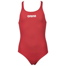 Load image into Gallery viewer,     arena-girls-solid-swim-pro-one-piece-swimsuit-red-white-2a263-45-ontario-swim-hub-2
