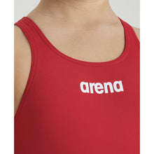 Load image into Gallery viewer,      arena-girls-solid-swim-pro-one-piece-swimsuit-red-white-2a263-45-ontario-swim-hub-7
