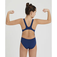 Load image into Gallery viewer,     arena-girls-solid-swim-tech-one-piece-swimsuit-navy-white-2a607-75-ontario-swim-hub-4

