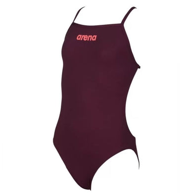 ONLY SIZE 26 - GIRLS' SOLID LIGHTECH ONE-PIECE SWIMSUIT - OntarioSwimHub