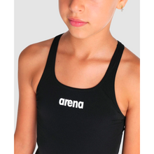 Load image into Gallery viewer, arena-girls-team-swimsuit-swim-pro-solid-black-white-005755-550-ontario-swim-hub-8
