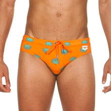 Load image into Gallery viewer, ONLY SIZE 34 - MEN&#39;S BAHAMAS BRIEF - TANGERINE - OntarioSwimHub
