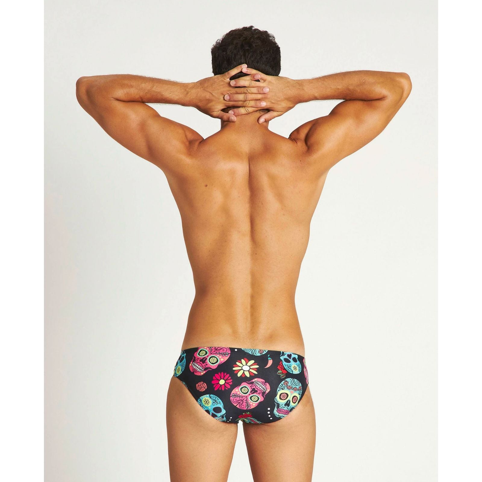 ARENA MEN'S CRAZY SKULLS CARNIVAL BRIEF – OntarioSwimHub