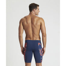Load image into Gallery viewer,     arena-mens-earth-texture-jammer-navy-red-multi-004653-540-ontario-swim-hub-6
