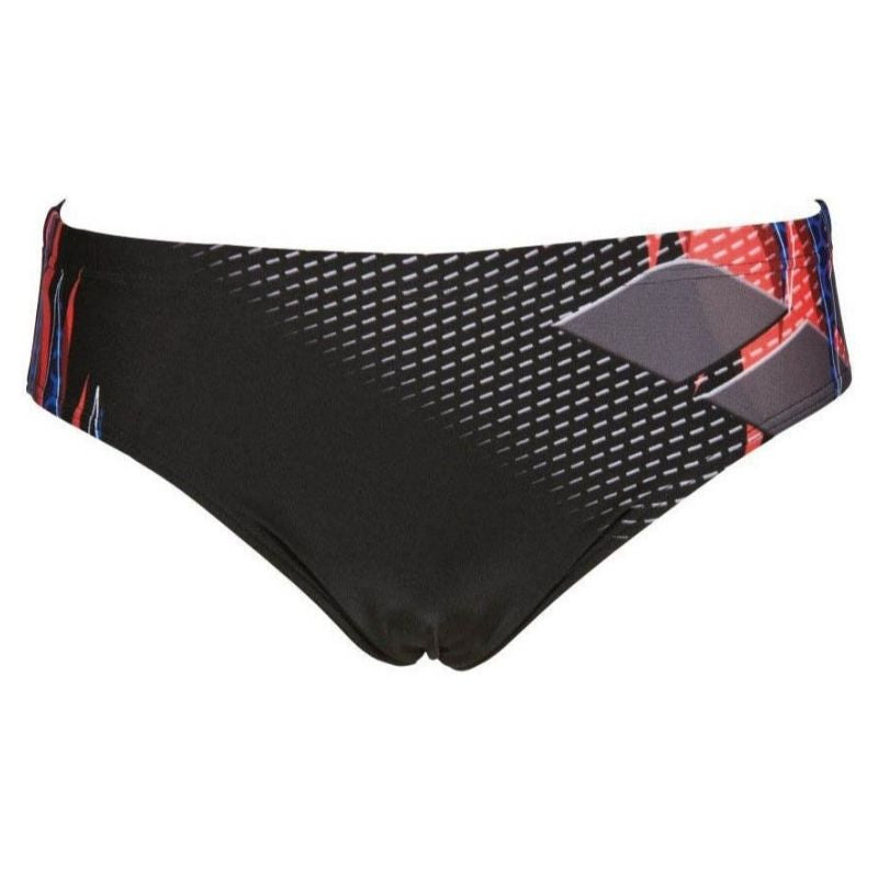 ONLY SIZE 34 - MEN'S FLUORESCENT BRIEF - BLACK - OntarioSwimHub