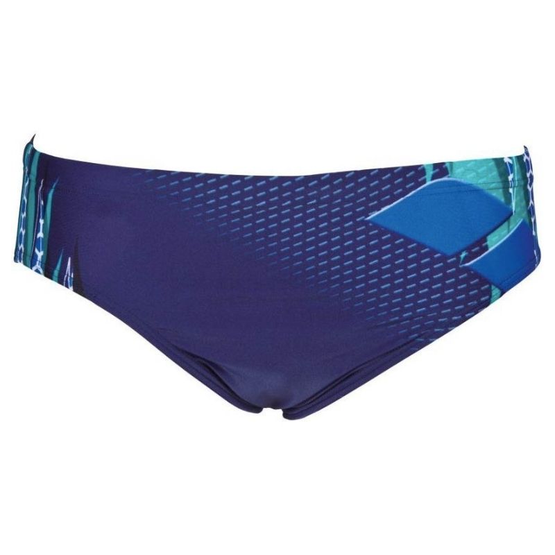 ONLY SIZE 34 - MEN'S FLUORESCENT BRIEF - NAVY - OntarioSwimHub