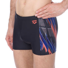 Load image into Gallery viewer, ONLY SIZE 34 - MEN&#39;S FLUORESCENT SHORTS - BLACK - OntarioSwimHub
