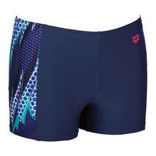 Load image into Gallery viewer, ONLY SIZE 34 - MEN&#39;S FLUORESCENT SHORTS - NAVY - OntarioSwimHub
