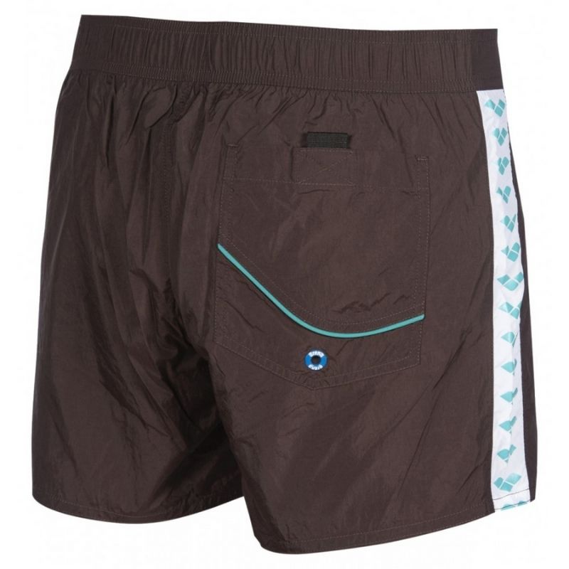 Costume Da Bagno Arena Icons Bermuda Logo, Shorts Da Spiaggia Uomo, Resistente Al Cloro, Nero/blu