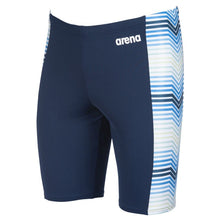 Load image into Gallery viewer,     arena-mens-multicolour-stripes-jammer-navy-multi-002959-810-ontario-swim-hub-1
