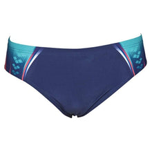 Load image into Gallery viewer, ONLY SIZE 34 - MEN&#39;S ONE PLACED PRINT BRIEF - NAVY - OntarioSwimHub
