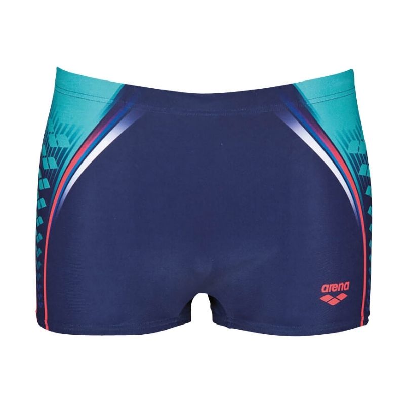 ONLY SIZE 34 - MEN'S ONE PLACED PRINT SHORTS - NAVY - OntarioSwimHub