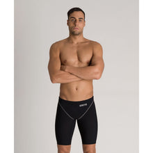 Load image into Gallery viewer, arena Race Suit for Men in Black - Men’s Powerskin ST 2.0 Jammer model front
