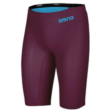 Load image into Gallery viewer, MEN&#39;S POWERSKIN R-EVO ONE JAMMER - RED WINE/TURQUOISE - OntarioSwimHub
