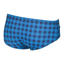 Load image into Gallery viewer, ONLY SIZE 34 - MEN&#39;S SMALL CHECKS BRIEF - OntarioSwimHub
