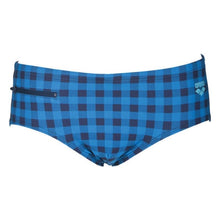 Load image into Gallery viewer, ONLY SIZE 34 - MEN&#39;S SMALL CHECKS BRIEF - OntarioSwimHub
