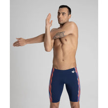 Load image into Gallery viewer,     arena-mens-speed-stripes-jammer-navy-multi-red-003453-704-ontario-swim-hub-2
