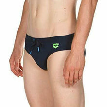 Load image into Gallery viewer, ONLY SIZE 34 - MEN&#39;S SUNFADED BRIEF - NAVY - OntarioSwimHub
