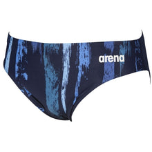 Load image into Gallery viewer, arena-mens-team-painted-stripes-brief-navy-multi-turquoise-003604-700-ontario-swim-hub-1
