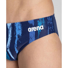 Load image into Gallery viewer, arena-mens-team-painted-stripes-brief-navy-multi-turquoise-003604-700-ontario-swim-hub-6
