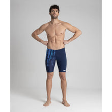 Load image into Gallery viewer,     arena-mens-team-painted-stripes-jammer-navy-multi-turquoise-003752-700-ontario-swim-hub-5
