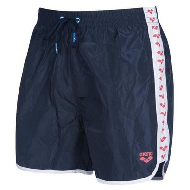 MEN'S TEAM STRIPE BOXER SWIM SHORTS - OntarioSwimHub