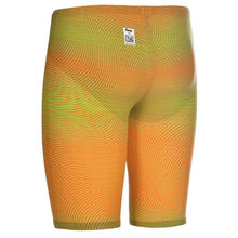 Load image into Gallery viewer, arena Race Suit for Men in Yellow &amp; Orange - Men’s Powerskin Carbon Air2 Jammer back left
