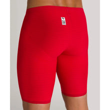 Load image into Gallery viewer, arena Race Suit for Men in Red - Men’s Powerskin Carbon Air2 Jammer model back close-up
