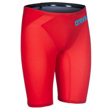 Load image into Gallery viewer, arena Race Suit for Men in Red - Men’s Powerskin Carbon Air2 Jammer front right
