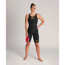 Load image into Gallery viewer,     arena-powerskin-carbon-glide-race-suit-open-back-tech-suit-black-gold-003663-105-ontario-swim-hub-9
