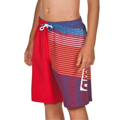 JUNIOR STRIPES LONG BERMUDA SWIM SHORTS - OntarioSwimHub