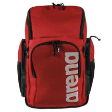 Load image into Gallery viewer,     arena-team-backpack-45-red-melange-002436-400-ontario-swim-hub-1
