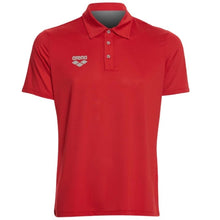 Load image into Gallery viewer, arena-team-line-tech-short-sleeve-polo-shirt-red-1d576-40-ontario-swim-hub-1
