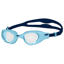 Load image into Gallery viewer, arena The One Jr goggles for kids clear cyan blue
