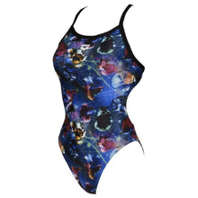 Load image into Gallery viewer, arena-womens-allover-challenge-back-one-piece-swimsuit-black-multi-005148-550-ontario-swim-hub-1
