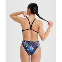 Load image into Gallery viewer, arena-womens-allover-challenge-back-one-piece-swimsuit-black-multi-005148-550-ontario-swim-hub-6
