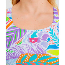 Load image into Gallery viewer,     arena-womens-allover-tropical-print-swim-pro-back-one-piece-swimsuit-white-multi-005032-510-ontario-swim-hub-8

