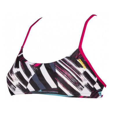 WOMEN'S BANDEAU PLAY BIKINI TOP - PATTERNED - OntarioSwimHub
