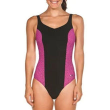 Load image into Gallery viewer, ONLY SIZE 32 - WOMEN&#39;S CLIO SQUARED BACK - BLACK - OntarioSwimHub
