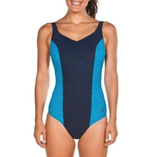 Load image into Gallery viewer, ONLY SIZE 32 - WOMEN&#39;S CLIO SQUARED BACK - NAVY - OntarioSwimHub
