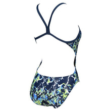 Load image into Gallery viewer, arena-womens-earth-texture-challenge-back-one-piece-swimsuit-navy-soft-green-multi-004613-760-ontario-swim-hub-3
