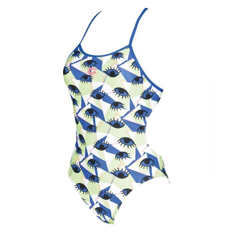 ONLY SIZE 32 - WOMEN'S EYES TIE BACK - ROYAL - OntarioSwimHub