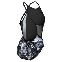 Load image into Gallery viewer, arena-womens-icons-fast-panel-one-piece-swimsuit-multi-asphalt-black-005042-550-ontario-swim-hub-3

