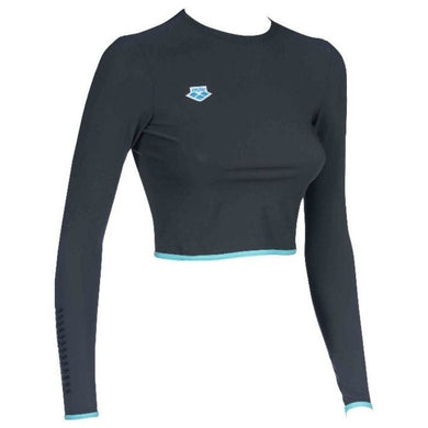 WOMEN'S ICONS LONG SLEEVE CROPPED SHIRT - OntarioSwimHub