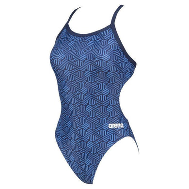 WOMEN'S KIKKO CHALLENGE BACK ONE-PIECE - NAVY - OntarioSwimHub
