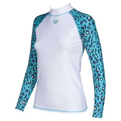 WOMEN'S LONG SLEEVE ALLOVER RASH VEST - OntarioSwimHub